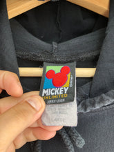 Load image into Gallery viewer, Vintage Mickey Unlimited Mickey Minnie Donald &amp; Goofy Long Sleeve Hooded Tee Size Large
