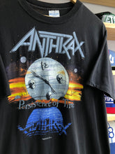 Load image into Gallery viewer, Vintage 1990 Brockum Anthrax Persistence of Time Tour Band Tee Size L/XL
