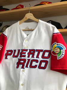 Vintage 2006 Majestic WBC Team Puerto Rico Blank Jersey Size Large
