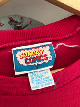 Load image into Gallery viewer, Vintage Sunday Comics Mickey &amp; Minnie Mouse San Francisco Crewneck Women’s Size Medium
