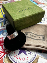 Load image into Gallery viewer, GUCCI .925 Silver Ghost Band Ring 10.5 w/ Box
