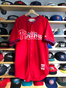 2014 Majestic Philadelphia Phillies Blank Authentic Jersey Size 44/Large