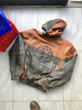 Load image into Gallery viewer, Vintage Timberland Beef &amp; Broccoli Boot 2 Tone Leather Bomber Jacket Size 2XL
