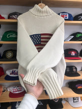 Load image into Gallery viewer, Vintage Polo Ralph Lauren USA Flag Knit Turtleneck Sweater Size Large
