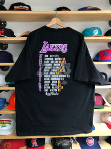 Vintage Los Angeles Lakers 2010 Champions Back To Back Tee Size 2XL
