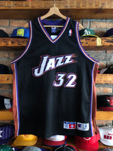 Load image into Gallery viewer, Vintage Champion Authentic Utah Jazz Karl Malone Jersey Size 48/XL
