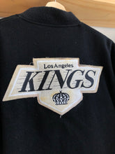 Load image into Gallery viewer, Vintage Chalk Line Los Angeles Kings Wool/Leather Varsity Bomber Jacket Size Large
