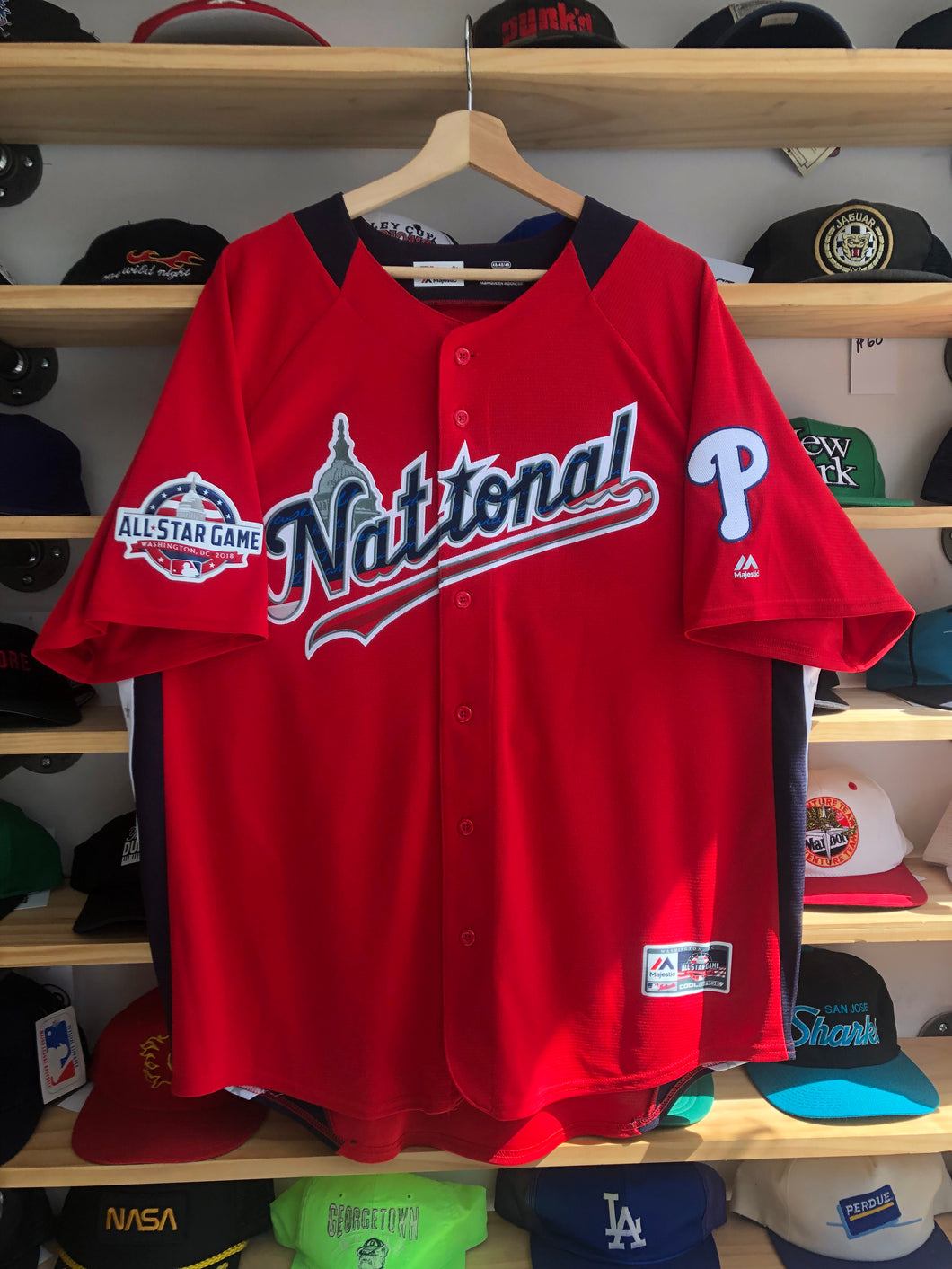 2018 Majestic MLB All Star Game National League Rhys Hoskins Authentic Jersey Size 48/XL