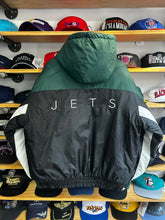 Load image into Gallery viewer, Vintage 90s Pro Player New York Jets Full Zip Hooded Jacket Medium / Large
