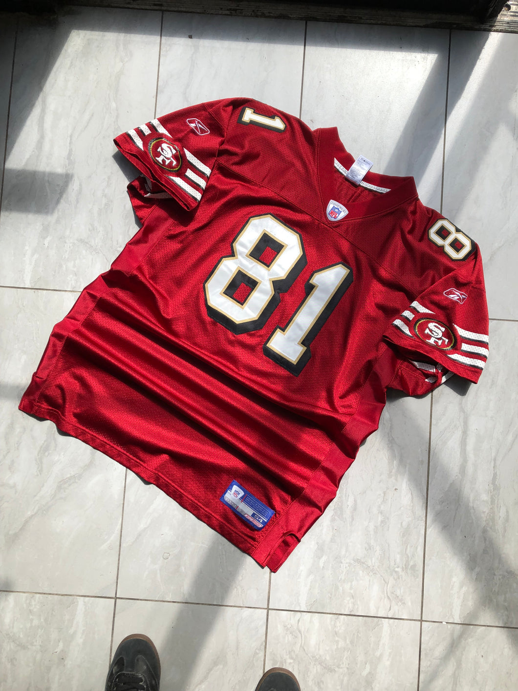 Vintage Reebok San Francisco 49ers Terrell Owens Authentic Jersey Size 54
