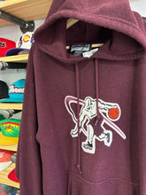 Load image into Gallery viewer, Vintage 90s AND 1 Burgundy Fleece Chenille Patch Hoodie XL
