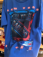 Load image into Gallery viewer, Vintage 90s New York Rangers NHL Shadow Tee XXL
