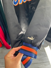 Load image into Gallery viewer, Vintage 2000 PUMA New York Mets Black Satin Jacket Large
