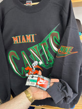 Load image into Gallery viewer, Vintage Nike 90s Deadstock Miami Hurricanes Crewneck XL
