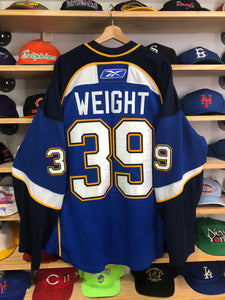 Vintage Reebok St. Louis Blues Doug Weight Authentic Jersey Size 56