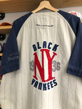 Load image into Gallery viewer, Vintage Mirage First Swing Black Yankees Baseball Jersey Size 2XL
