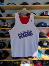 Load image into Gallery viewer, Vintage Champion Philadelphia 76ers Practice Mesh Reversible Jersey Size Large
