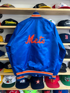 Vintage Pyramid New York Mets Satin Cotton Lined Jacket M / L