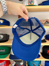 Load image into Gallery viewer, Vintage Yankees Royal Blue Foam Mesh Trucker Custom Snapback

