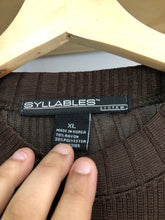 Load image into Gallery viewer, Vintage Syllables Rayon Tee Size XL
