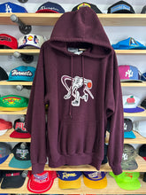 Load image into Gallery viewer, Vintage 90s AND 1 Burgundy Fleece Chenille Patch Hoodie XL
