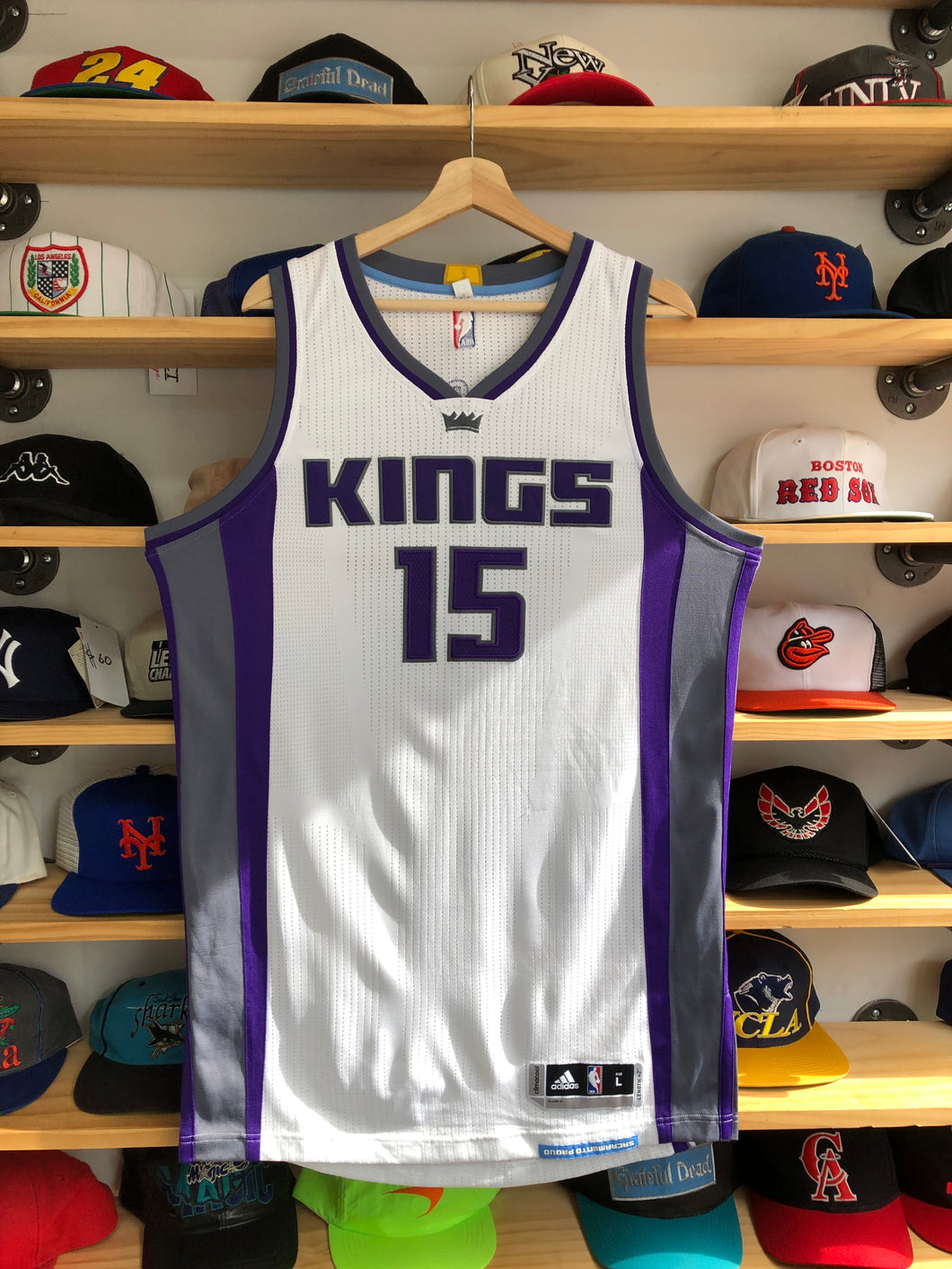 2016 Adidas Sacramento Kings DeMarcus Cousins Authentic Jersey Size Large