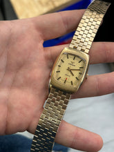 Load image into Gallery viewer, Vintage 1970s Wittnauer Square Gold Played Hand Wind Swiss Made Watch
