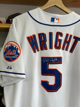 Load image into Gallery viewer, Vintage Majestic New York Mets David Wright Autographed Home Jersey 48 XL
