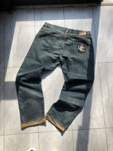 Load image into Gallery viewer, Vintage Ralph Lauren Rugby Patch Graphic Denim Jeans Size 36x34
