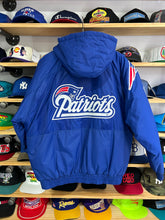 Load image into Gallery viewer, Vintage Apex New England Patriots Full Zip Patchwork Jacket Medium

