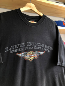 2009 Harley Davidson Life Begins San Francisco Tee Size XL