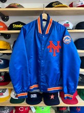 Load image into Gallery viewer, Vintage Pyramid New York Mets Satin Cotton Lined Jacket M / L
