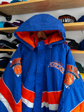 Load image into Gallery viewer, Vintage 90s Starter New Knicks Puffer Jacket Size XL
