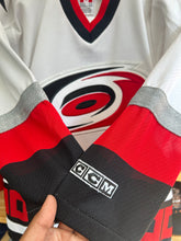Load image into Gallery viewer, Vintage 90s CCM Carolina Hurricanes Hockey Jersey Size Youth L/XL

