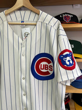 Load image into Gallery viewer, Vintage Chicago Cubs Russell Athletic Authentic Pinstripe Jersey 52 XXL
