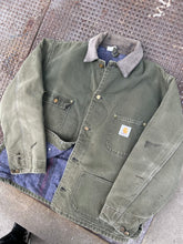 Load image into Gallery viewer, Vintage 90s Carhartt Green Blanket Lined Chore Jacket Large
