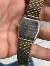 Load image into Gallery viewer, Vintage 1970s Wittnauer Square Gold Played Hand Wind Swiss Made Watch
