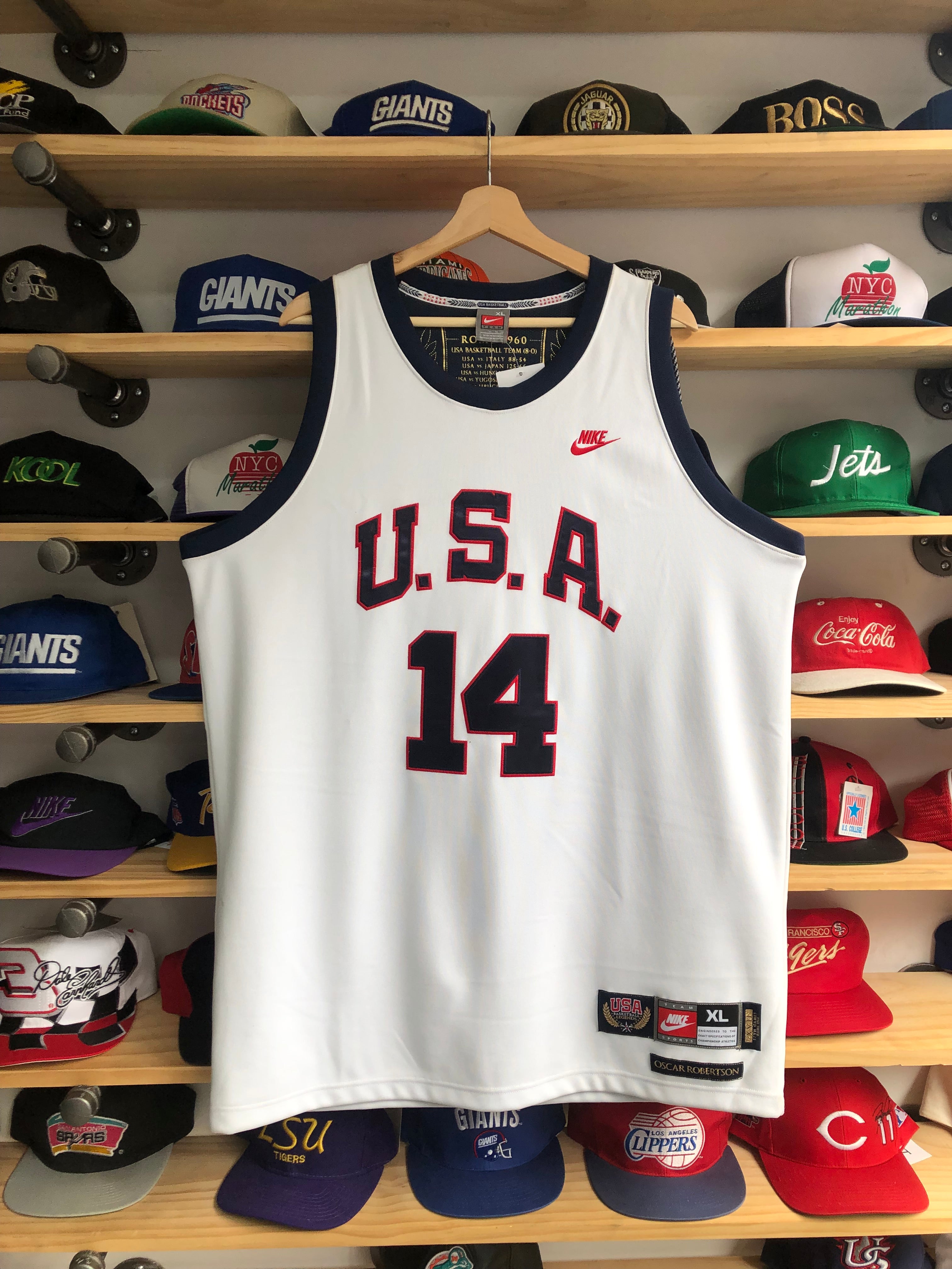Team USA Basketball Legends Oscar Robertson Nike Jersey Stitched NWT XL