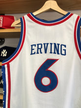 Load image into Gallery viewer, Vintage Hardwood Classic Philadelphia 76ers Julius Irving Jersey Youth Size Large
