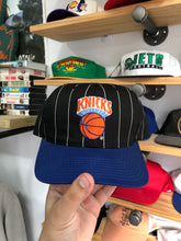 Load image into Gallery viewer, Vintage Starter New York Knicks Pinstripe Logo Snapback
