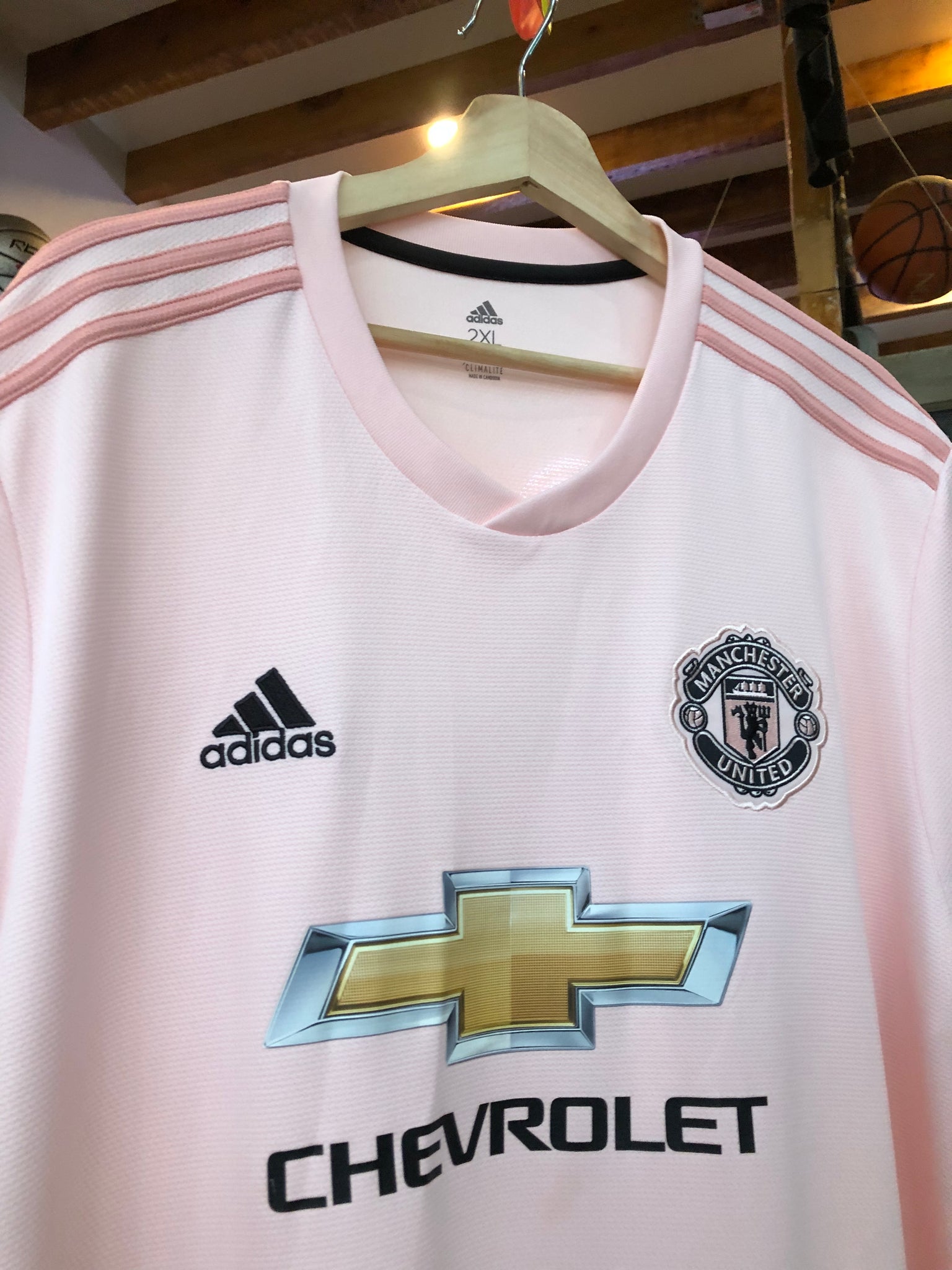 NWT ADIDAS MANCHESTER UNITED RED 18/19 HOME SOCCER JERSEY CG0040 MENS SIZE  2XL