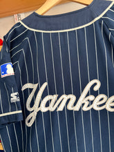 Load image into Gallery viewer, Vintage Starter New York Yankees  Pinstripe Jersey Sz Medium / Large
