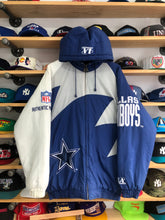Load image into Gallery viewer, Vintage Logo Athletic Dallas Cowboys Sharktooth Puffer Jacket Size Medium
