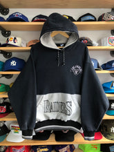Load image into Gallery viewer, Vintage The Game Los Angeles Raiders 2 Tone Spellout Hoodie Size Large

