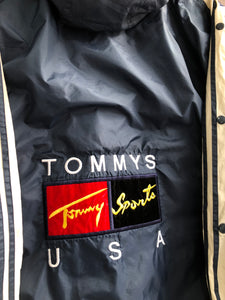 Vintage Tommy Sport Boot Zip Up Windbreaker Size Large / XL