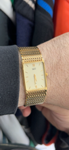 Load image into Gallery viewer, Vintage 90s Citizen Elegance Gold Integrated Bracelet Quartz Watch
