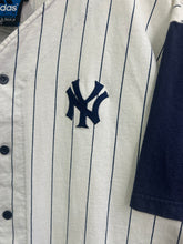 Load image into Gallery viewer, Vintage Late 90s/Early 2000s Adidas Yankees Cotton Jersey Size Medium
