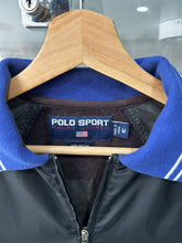 Load image into Gallery viewer, Vintage 90s Ralph Lauren Polo Sport Shield Quarter Zip Pullover Windbreaker Jacket L / XL
