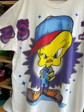 Load image into Gallery viewer, Vintage 1998 Looney Tunes Tweety As If! Front AOP Tee XL
