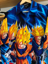Load image into Gallery viewer, Vintage 2001 DragonBall Z Super Saiyan Button Shirt Size M/L
